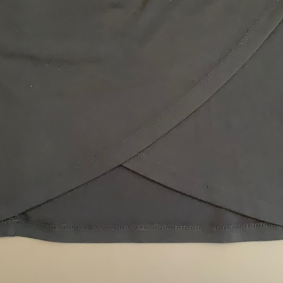 NWT MICHAEL Michael Kors Black Ruched Silver Zipper Dress Women Size 10 - Picture 7 of 10